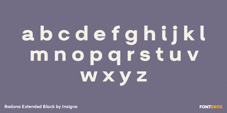Radona Extended Black Font Poster #3