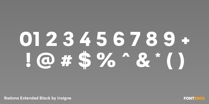 Radona Extended Black Font Poster #4