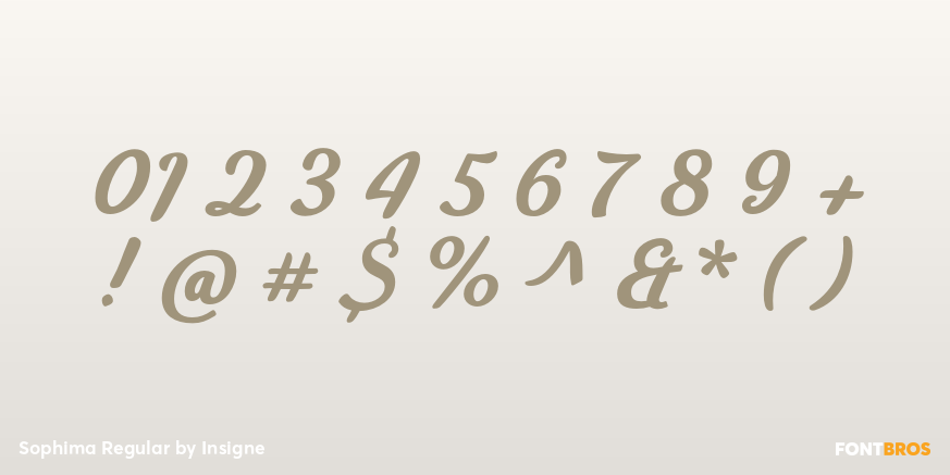 Sophima Regular Font Poster #1