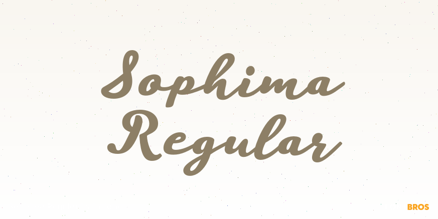 Sophima Regular Font Poster #1
