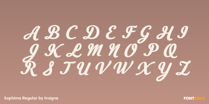 Sophima Regular Font Poster #2