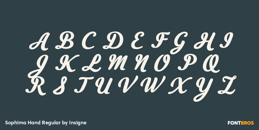 Sophima Hand Regular Font Poster #2