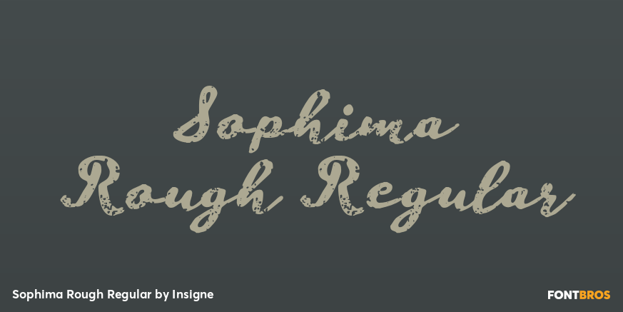 Sophima Rough Regular Font Poster #1