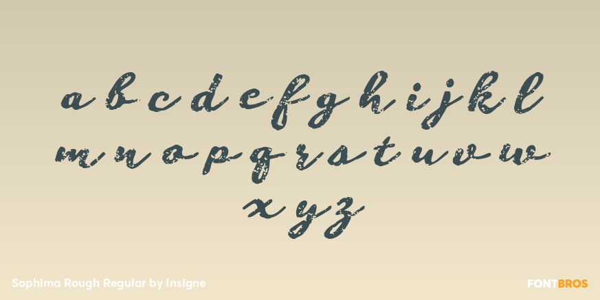Sophima Rough Regular Font Poster #3
