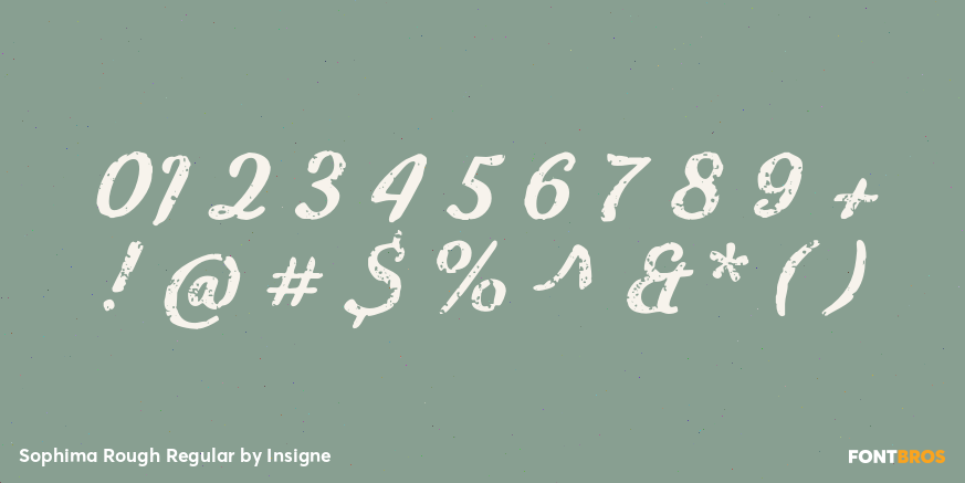 Sophima Rough Regular Font Poster #4