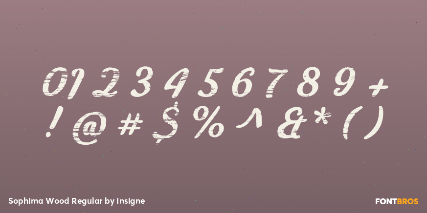 Sophima Wood Regular Font Poster #1