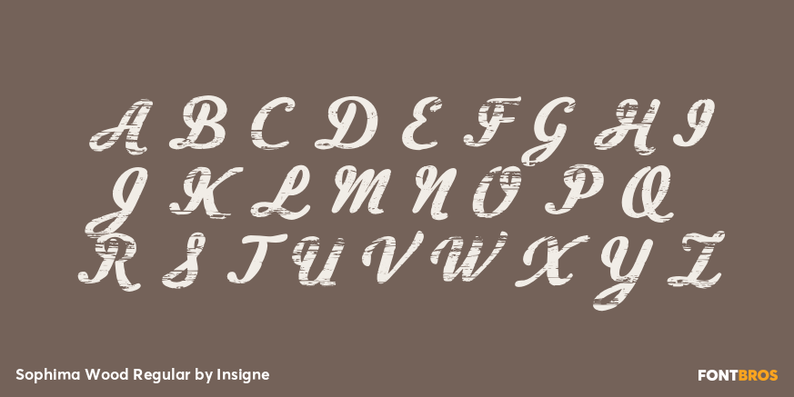 Sophima Wood Regular Font Poster #1