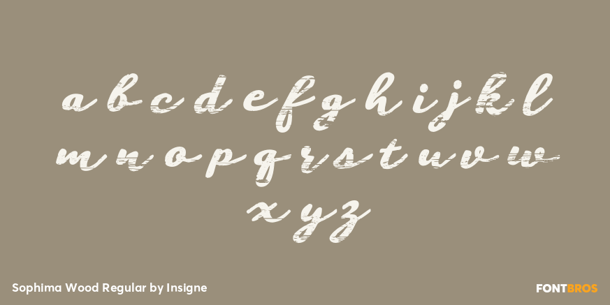 Sophima Wood Regular Font Poster #1