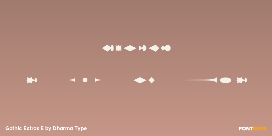 Gothic Extras E Font Poster #1