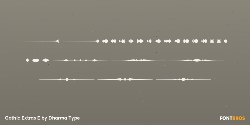 Gothic Extras E Font Poster #3