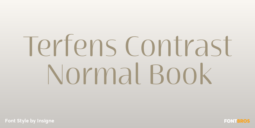 Terfens Contrast Normal Book Poster
