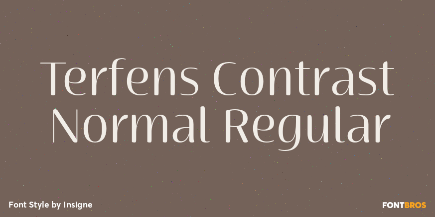 Terfens Contrast Normal Regular Poster