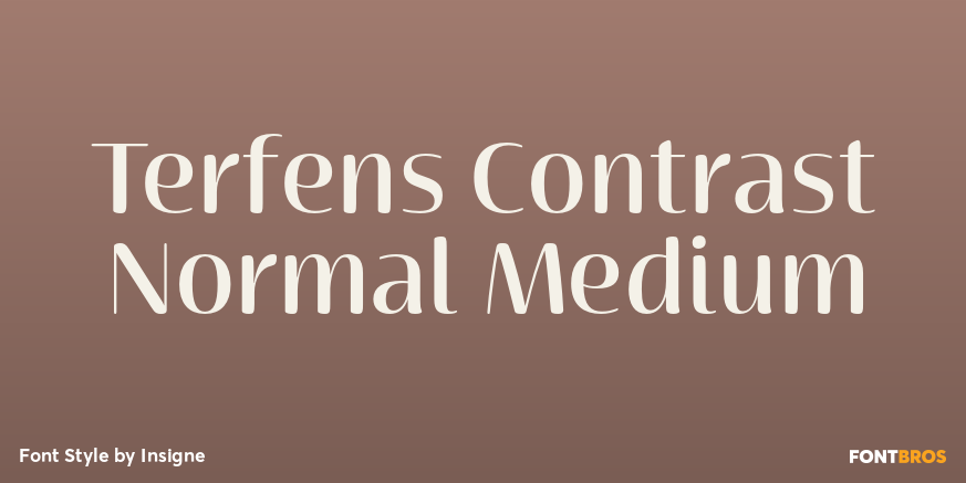 Terfens Contrast Normal Medium Poster