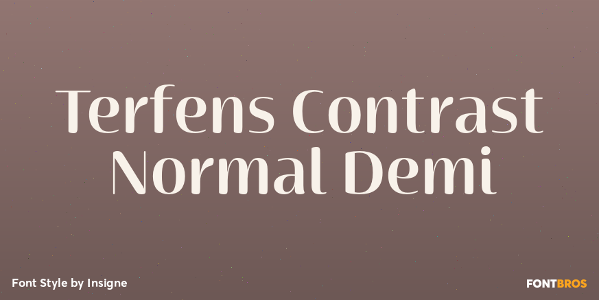 Terfens Contrast Normal Demi Poster