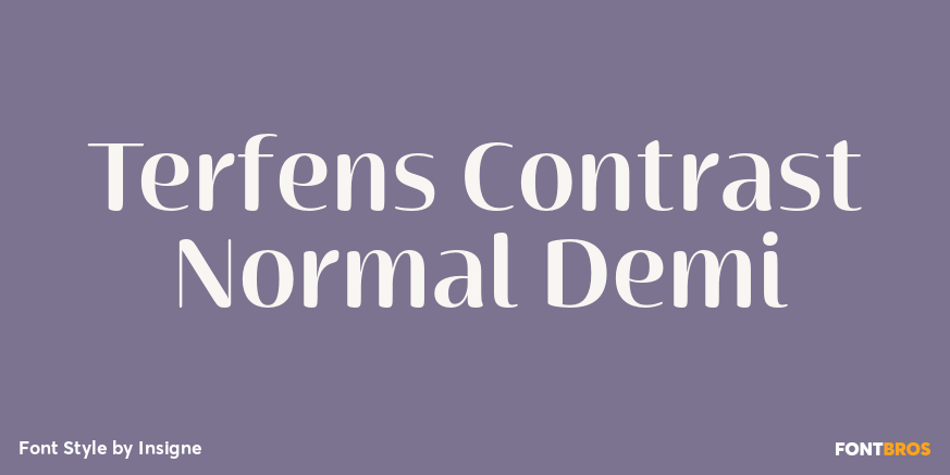 Terfens Contrast Normal Demi Poster