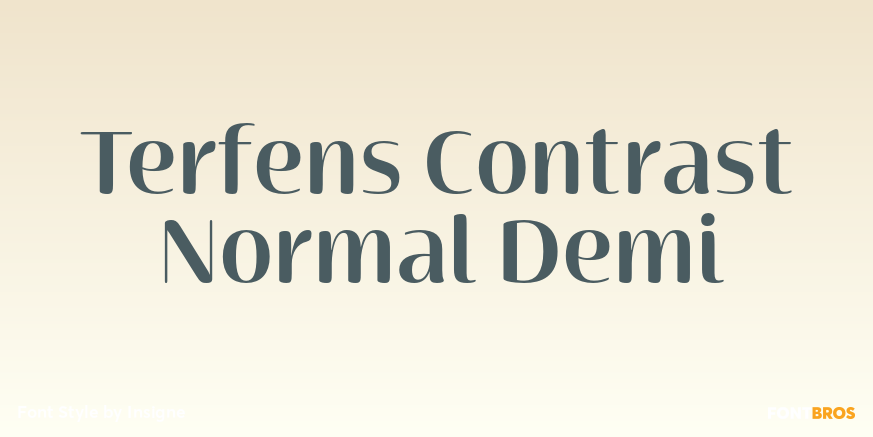 Terfens Contrast Normal Demi Poster