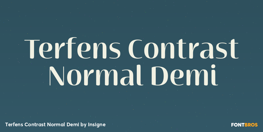 Terfens Contrast Normal Demi Poster