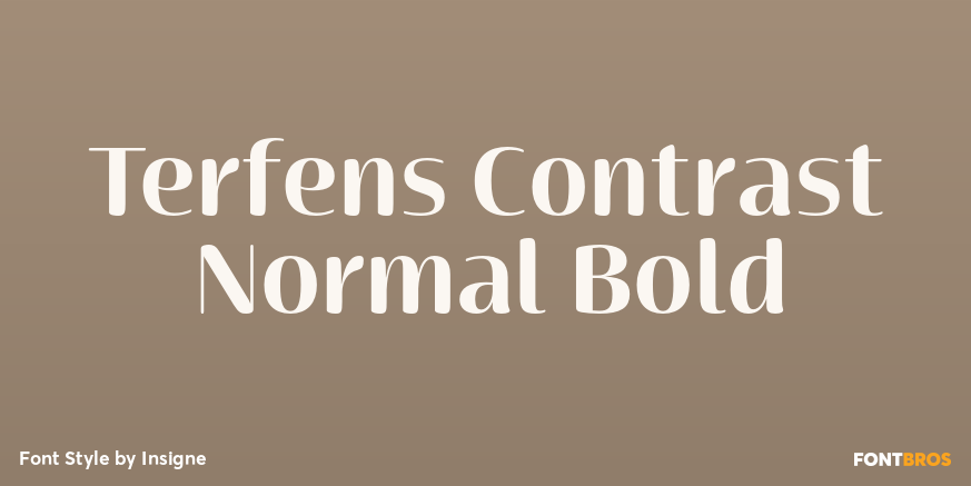 Terfens Contrast Normal Bold Poster