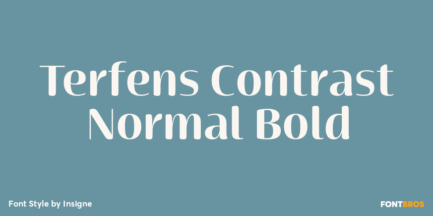 Terfens Contrast Normal Bold Poster