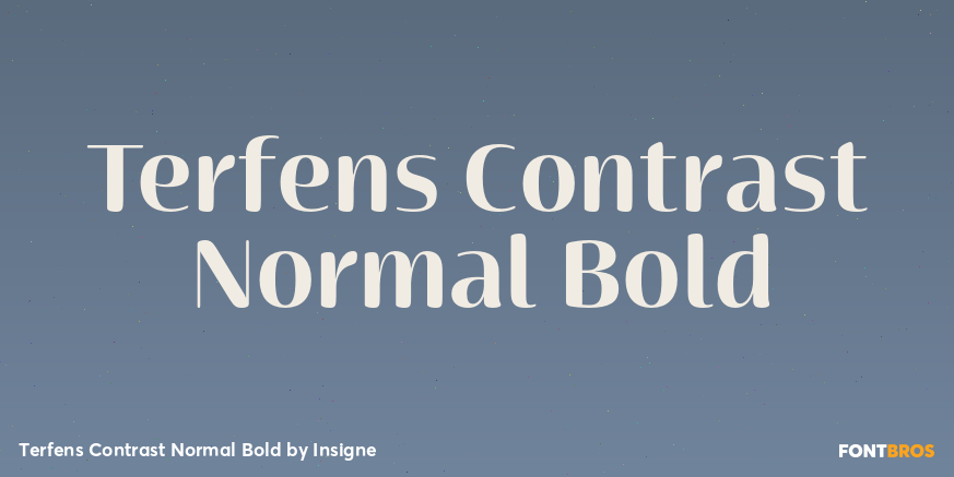 Terfens Contrast Normal Bold Poster
