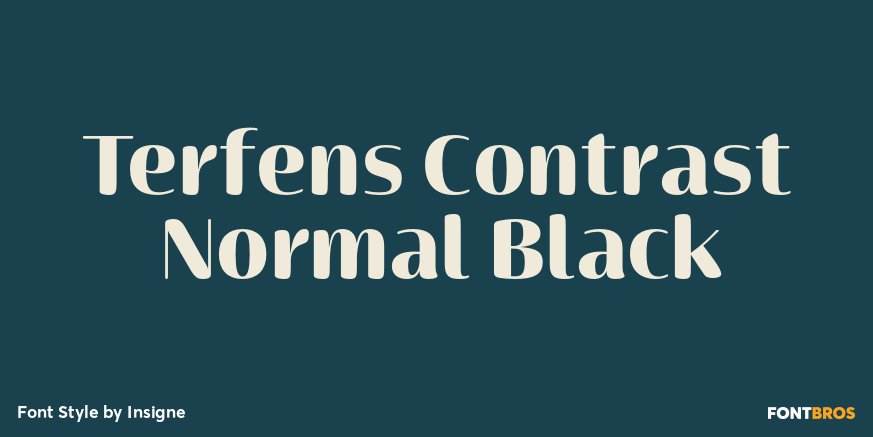 Terfens Contrast Normal Black Poster
