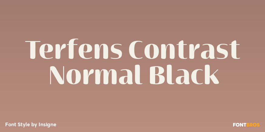 Terfens Contrast Normal Black Poster