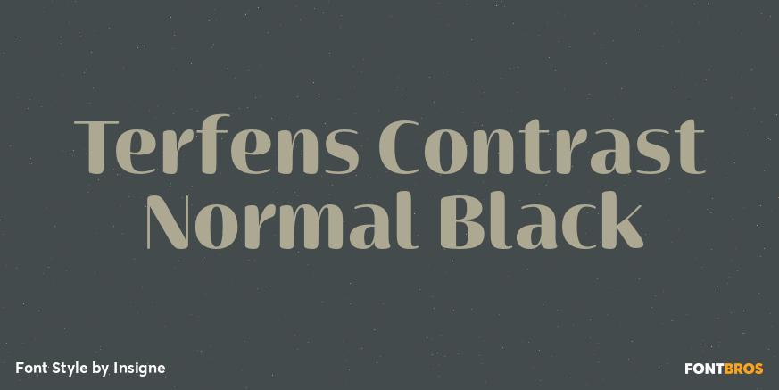 Terfens Contrast Normal Black Poster