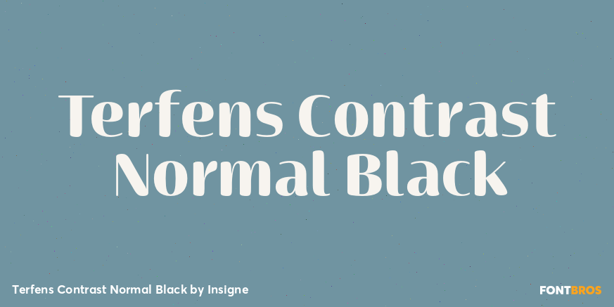 Terfens Contrast Normal Black Poster