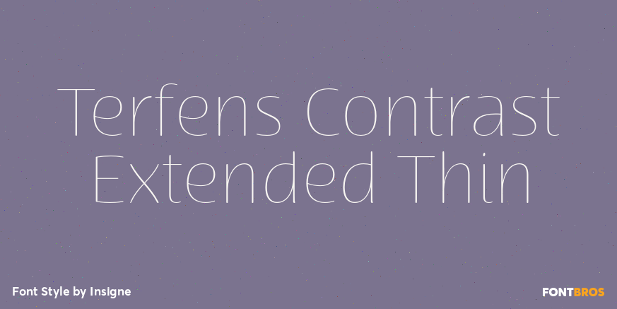 Terfens Contrast Extended Thin Poster