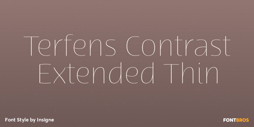 Terfens Contrast Extended Thin Poster
