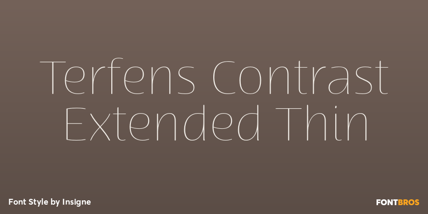 Terfens Contrast Extended Thin Poster