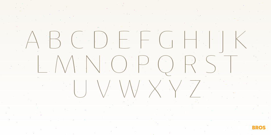 Terfens Contrast Extended Thin Font Poster #1