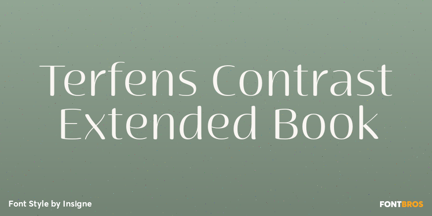Terfens Contrast Extended Book Poster