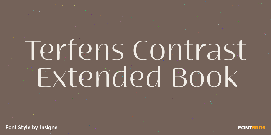 Terfens Contrast Extended Book Poster