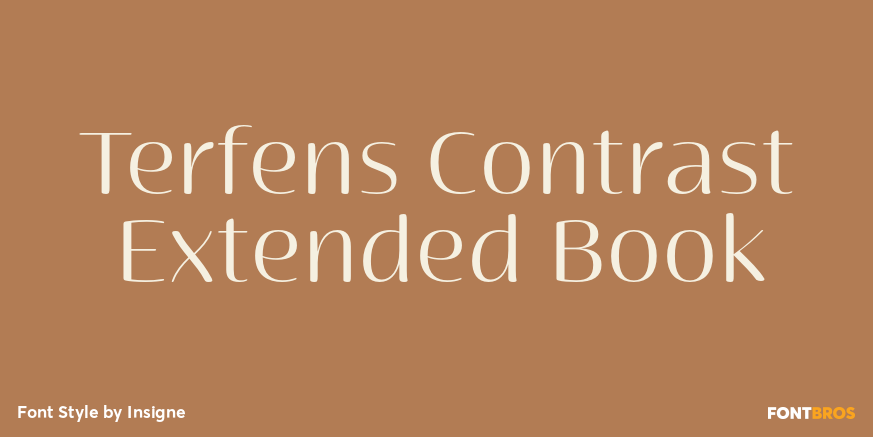 Terfens Contrast Extended Book Poster