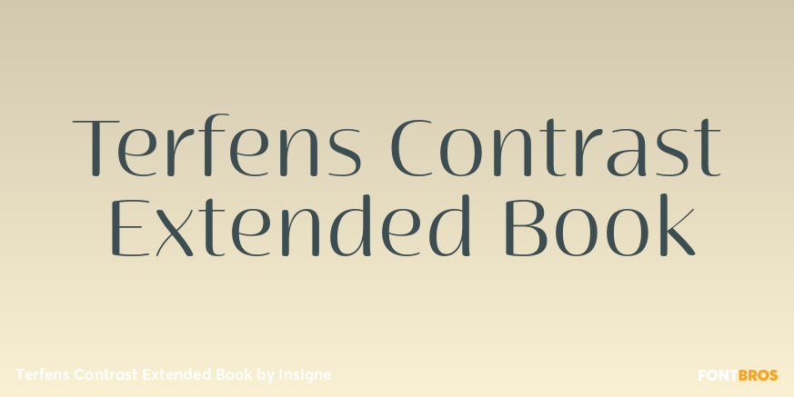 Terfens Contrast Extended Book Poster