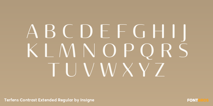 Terfens Contrast Extended Regular Font Poster #1
