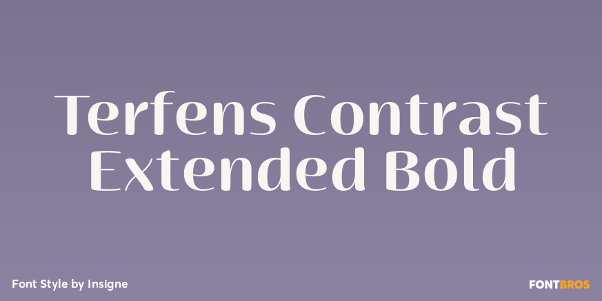 Terfens Contrast Extended Bold Poster