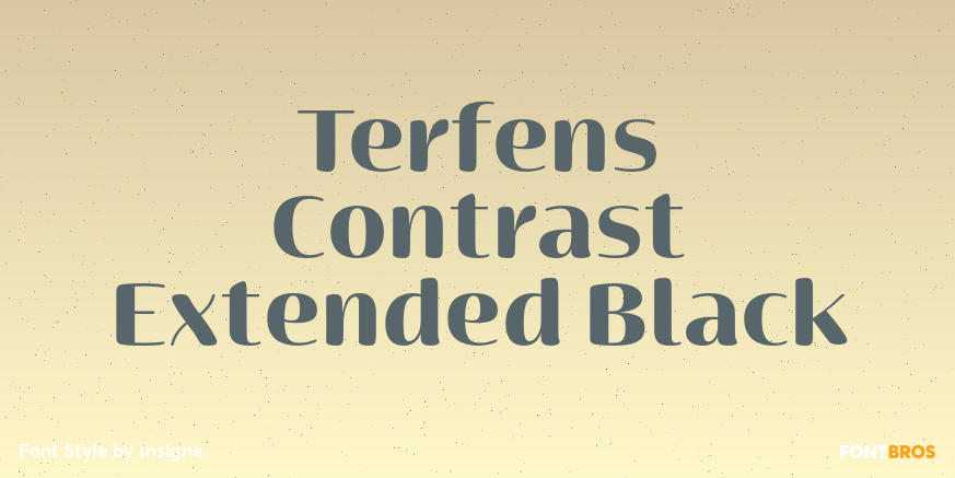 Terfens Contrast Extended Black Poster