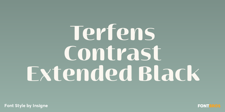 Terfens Contrast Extended Black Poster