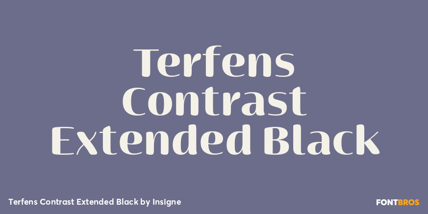 Terfens Contrast Extended Black Poster