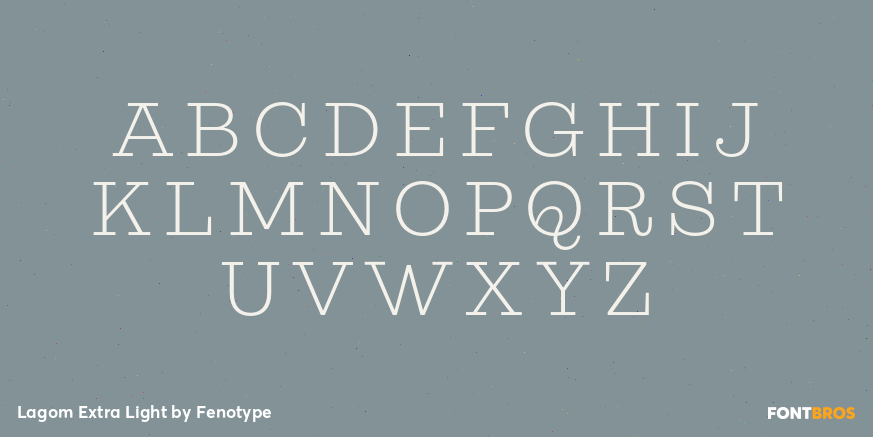 Lagom Extra Light Font Poster #2