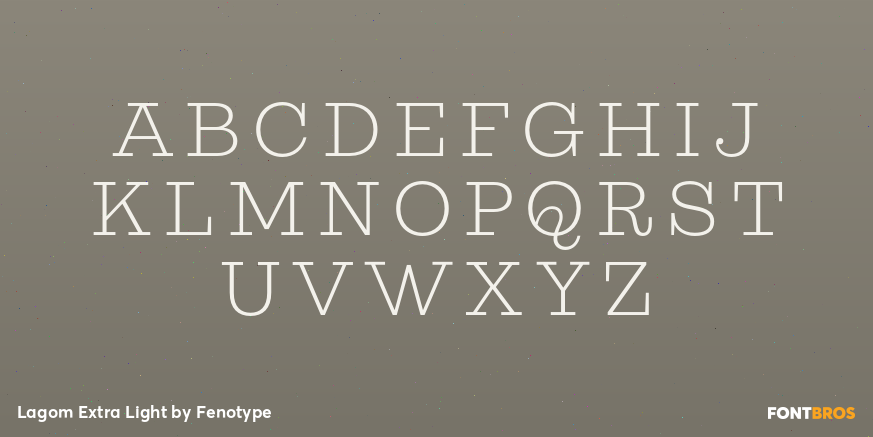 Lagom Extra Light Font Poster #1