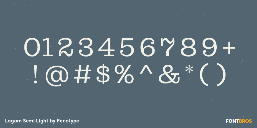 Lagom Semi Light Font Poster #4