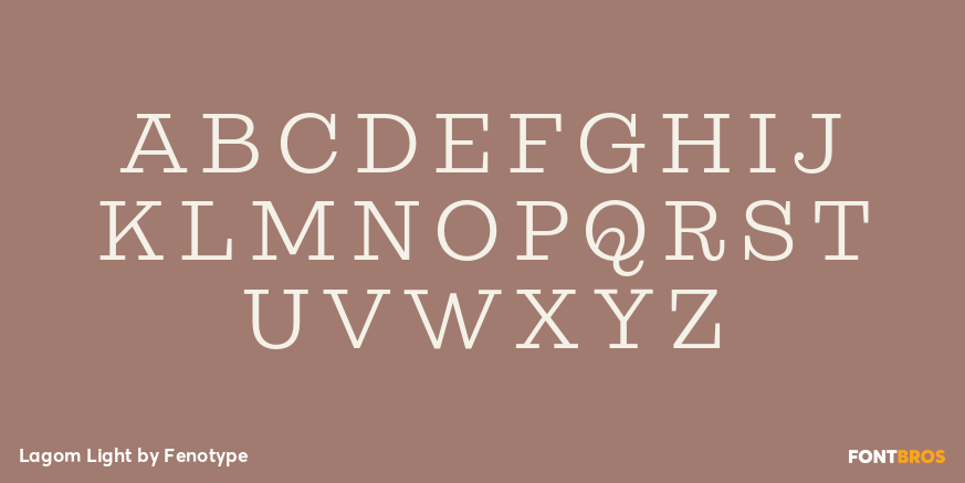 Lagom Light Font Poster #1