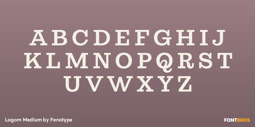 Lagom Medium Font Poster #2