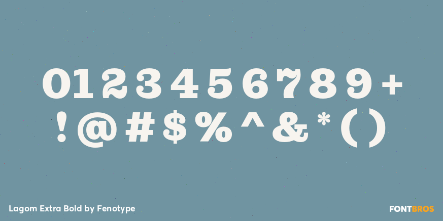 Lagom Extra Bold Font Poster #1