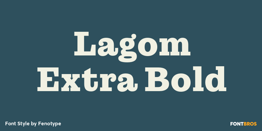 Lagom Extra Bold Font Poster #1