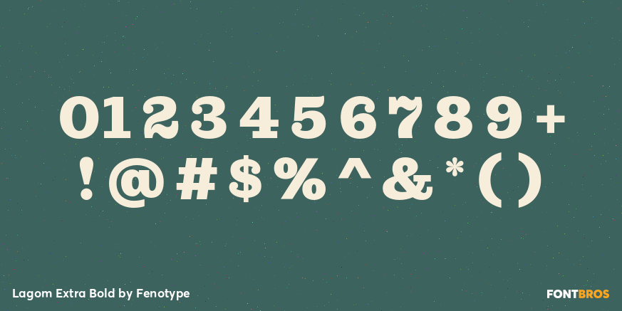 Lagom Extra Bold Font Poster #4