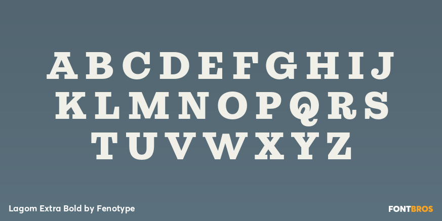 Lagom Extra Bold Font Poster #1